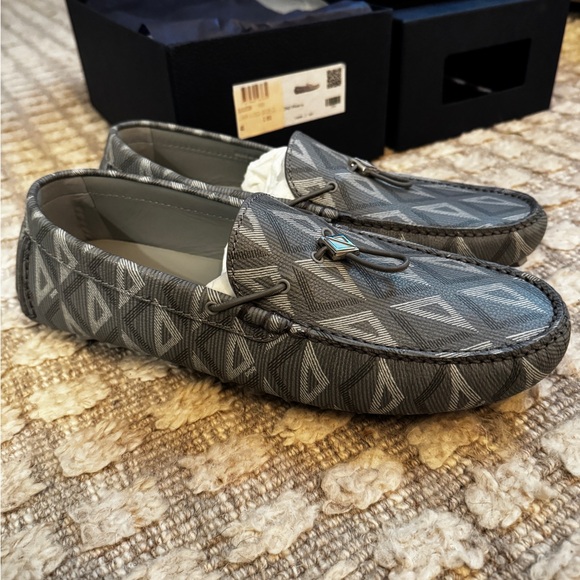 Dior Odeon Driver Men’s Loafers 'CD Diamond - Grey' - Picture 4 of 6